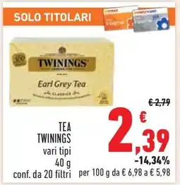 Conad TEA TWININGS offerta