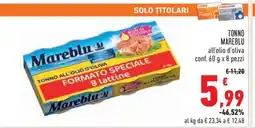 Conad Tonno Mareblu all'olio d'oliva offerta