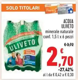 Conad ACQUA ULIVETO offerta