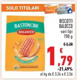 Conad Biscotti Balocco offerta
