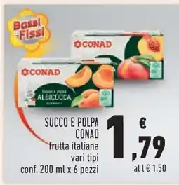 Conad Succo e polpa CONAD offerta