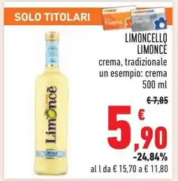 Conad LIMONCELLO LIMONCÈ offerta