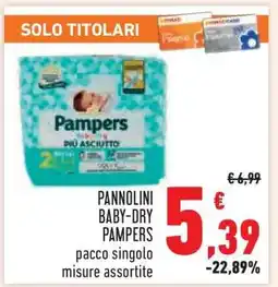Conad Pannolini Baby Dry Pampers offerta