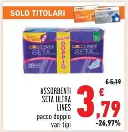 Conad Assorbenti Seta Ultra Lines offerta