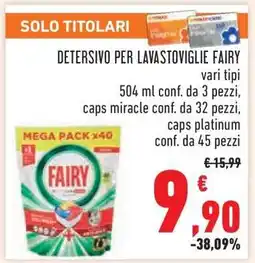 Conad DETERSIVO PER LAVASTOVIGLIE FAIRY offerta