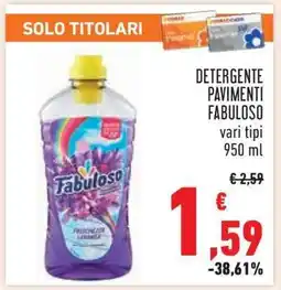 Conad Detergente Pavimenti Fabuloso offerta