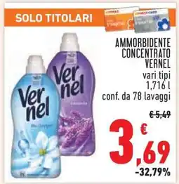 Conad Ammorbidente Concentrato Vernel offerta