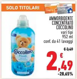 Conad Ammorbidente Concentrato Coccolino offerta