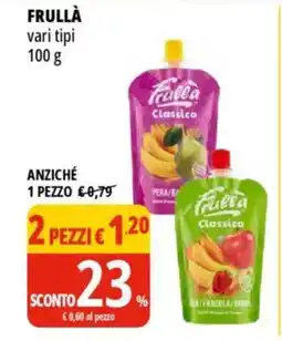 Tigros FRULLÀ vari tipi offerta