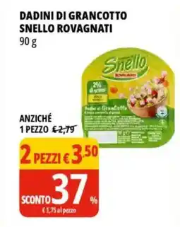 Tigros Dadini di grancotto snello ROVAGNATI offerta