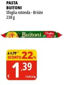 Tigros PASTA BUITONI Sfoglia rotonda - Brisée offerta