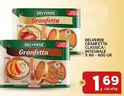 Extra Supermercati Delverde granfetta classica/ integrale x 80 offerta