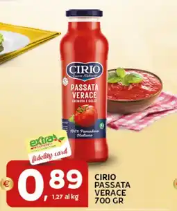 Extra Supermercati Cirio passata verace offerta