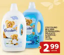 Extra Supermercati Coccolino blu aria di primavera/ delicato & soffice/ seta offerta