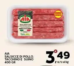 Extra Supermercati Αια salsicce di pollo, tacchino e suino offerta