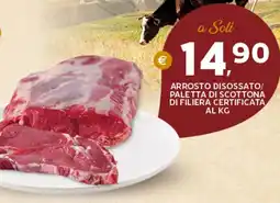 Extra Supermercati Arrosto disossato/ paletta di scottona di filiera certificata offerta