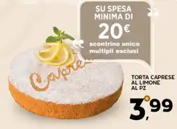 Extra Supermercati Torta caprese al limone offerta