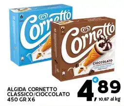 Extra Supermercati Algida cornetto classico/cioccolato offerta
