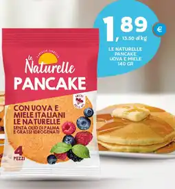 Extra Supermercati Le naturelle pancake uova e miele offerta