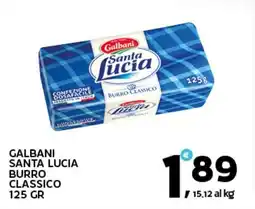 Extra Supermercati Galbani santa lucia burro classico offerta