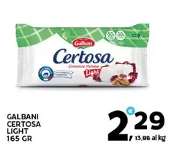 Extra Supermercati Galbani certosa light offerta