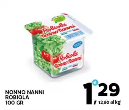 Extra Supermercati Nonno nanni robiola offerta