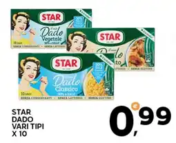 Extra Supermercati Star dado vari tipi offerta