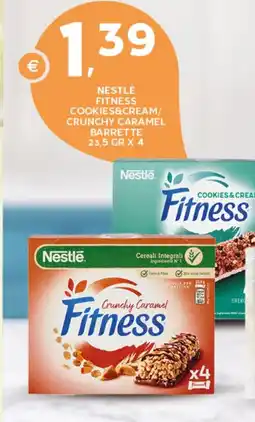 Extra Supermercati Nestlé fitness cookies&cream/ crunchy caramel barrette offerta