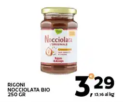 Extra Supermercati Rigoni nocciolata bio offerta