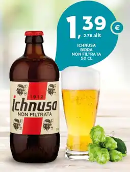 Extra Supermercati Ichnusa birra non filtrata offerta