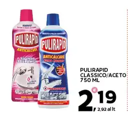 Extra Supermercati Pulirapid classico/aceto offerta