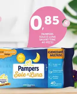 Extra Supermercati Pampers sole e luna salviettine 40 pezzi offerta