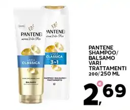 Extra Supermercati Pantene shampoo/ balsamo vari trattamenti offerta