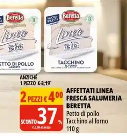 Tigros Affettati linea fresca salumeria BERETTA offerta