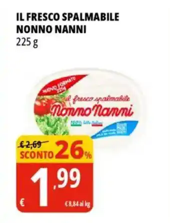 Tigros Il fresco spalmabile NONNO NANNI offerta
