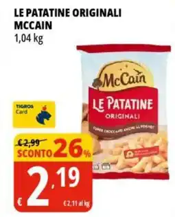 Tigros Le patatine originali MCCAIN offerta