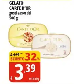 Tigros Gelato CARTE D'OR offerta