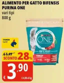 Tigros Alimento per gatto bifensis PURINA ONE offerta