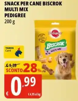 Tigros Snack per cane biscrok multi mix PEDIGREE offerta