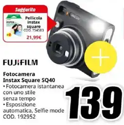 MediaWorld FUJIFILM Fotocamera Instax Square SQ40 offerta