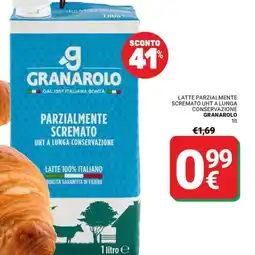 Supermercati Gulliver Latte parzialmente scremato uht a lunga conservazione GRANAROLO offerta