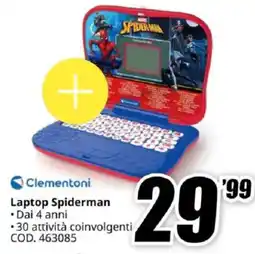 MediaWorld Clementoni Laptop Spiderman offerta