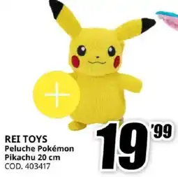 MediaWorld REI TOYS Peluche Pokémon Pikachu 20 cm offerta