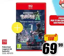 MediaWorld Pokemon Legend ZA Switch2 offerta