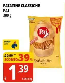 Tigros Patatine classiche PAI offerta