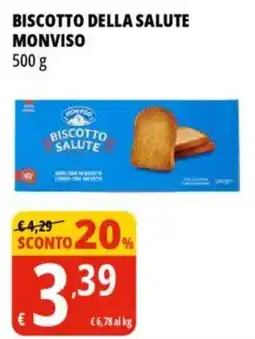 Tigros Biscotto della salute MONVISO offerta