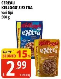 Tigros Cereali kellogg's extra offerta