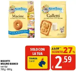 Tigros Biscotti MULINO BIANCO offerta