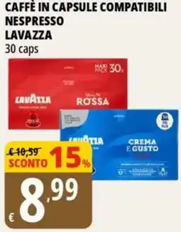 Tigros Caffè in capsule compatibili nespresso LAVAZZA offerta