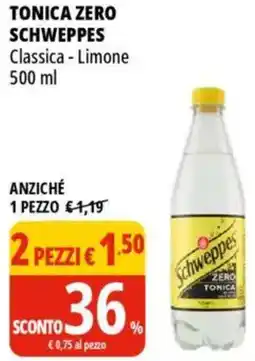 Tigros Tonica zero SCHWEPPES offerta